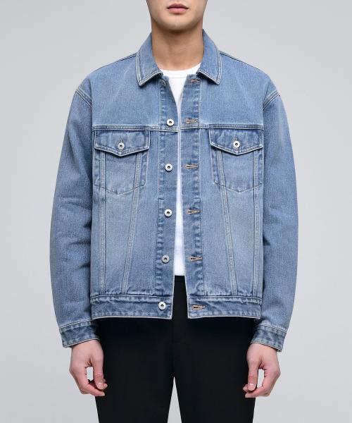 릴렉스드 데님 트러커 재킷 [라이트 인디고]