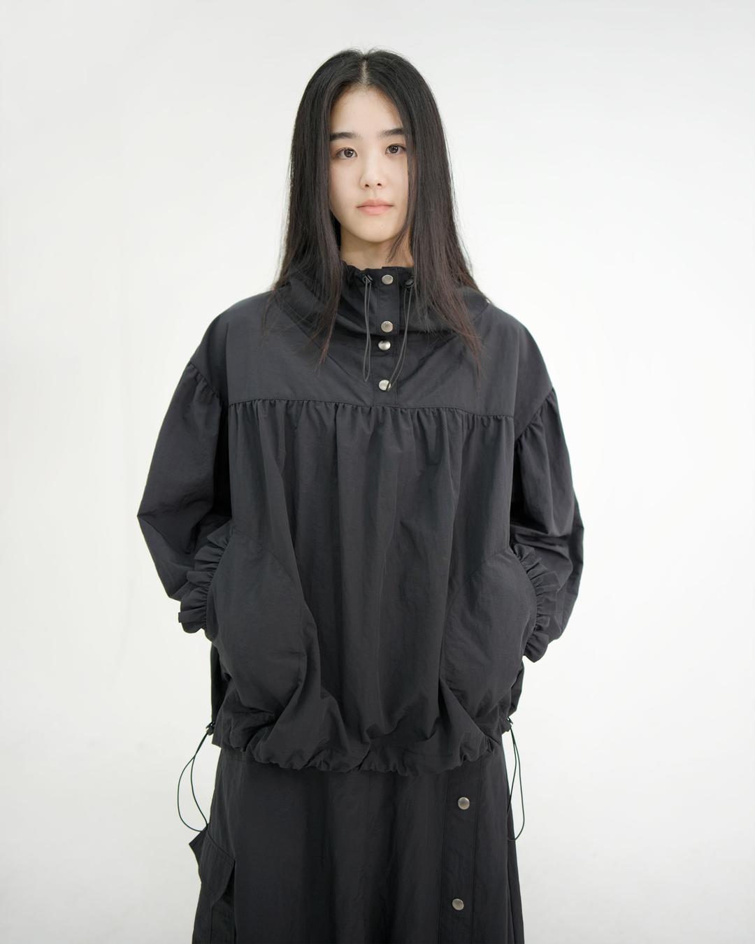 snap button string blouse