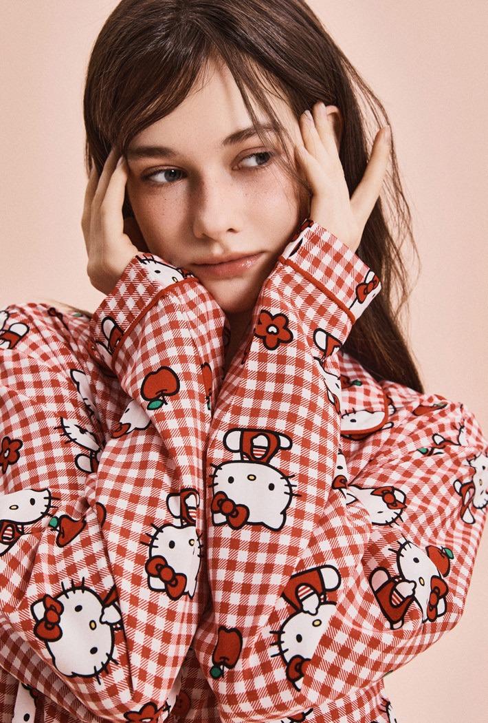 [산리오캐릭터즈] 긴팔 파자마(RED)_SPPPG23U01