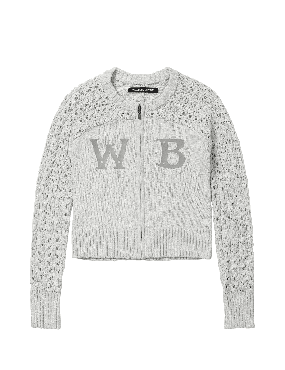 Crochet Knit Cardigan Melange
