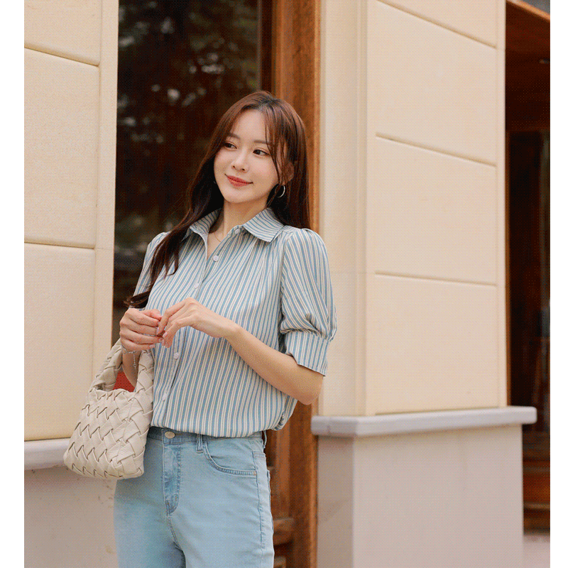 블레마 퍼프블라우스