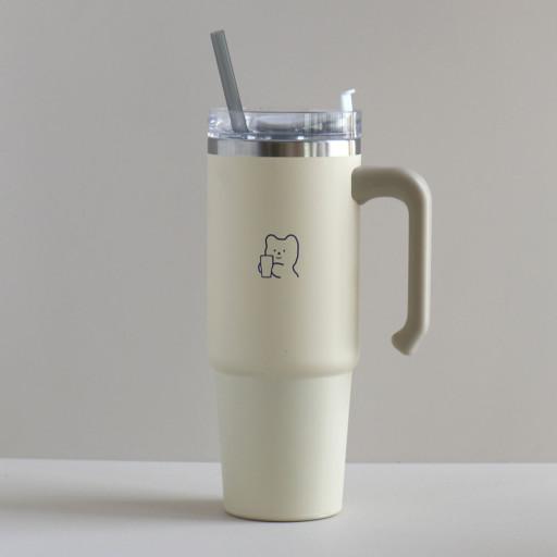 곰돌이 커스텀 스텐 대용량 텀블러 900ml 30oz