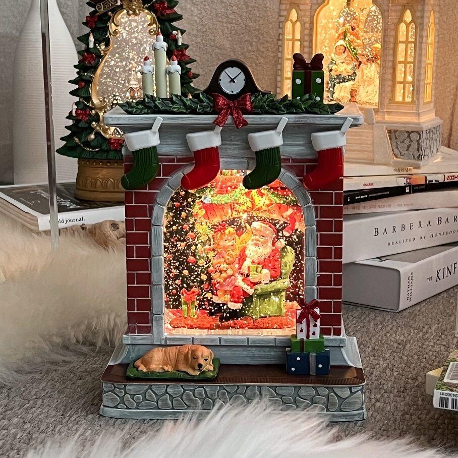 bookaz 크리스마스 오르골 U.벽난로형