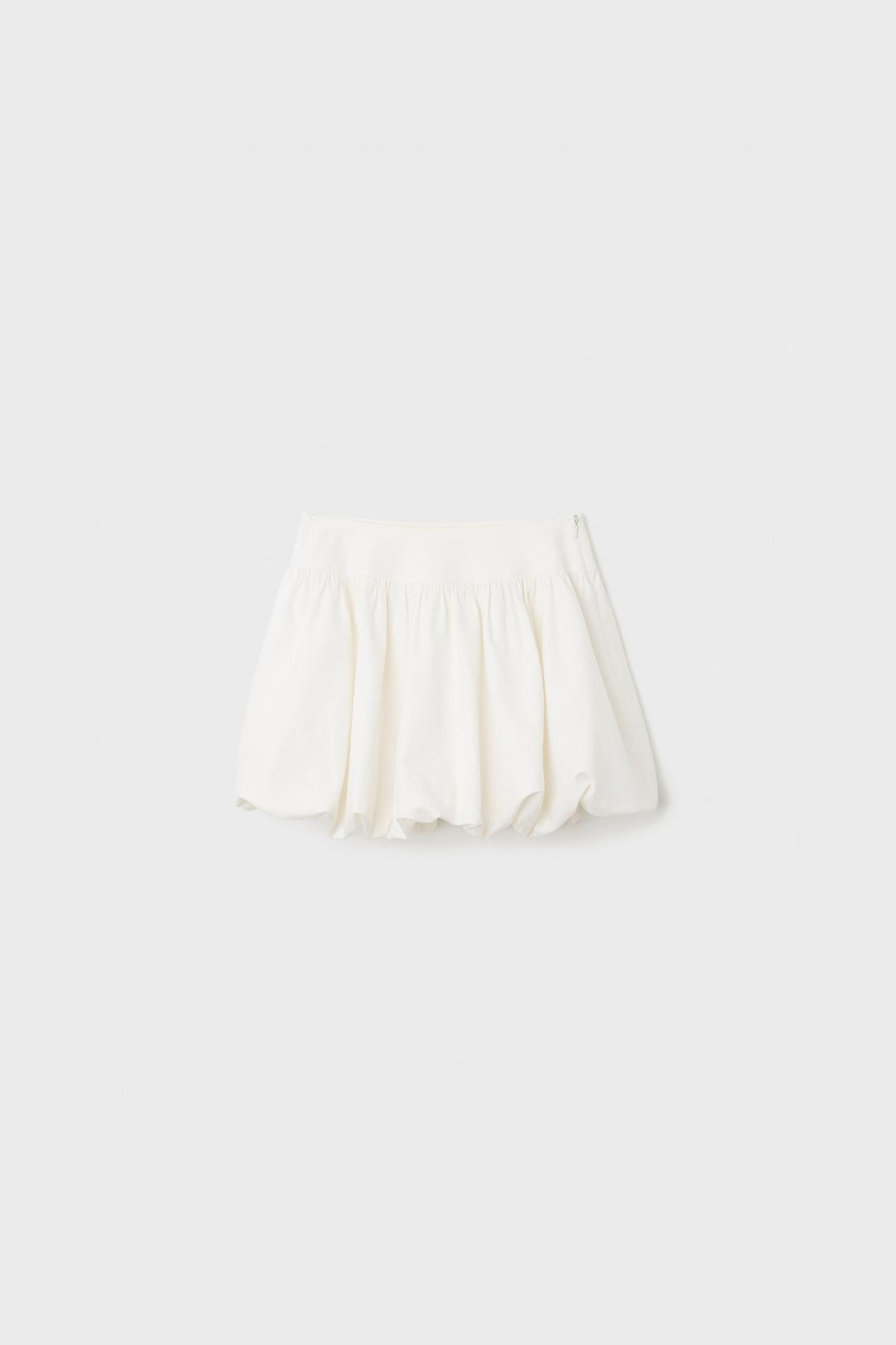 BALLOON MINI SKIRT (WHITE)