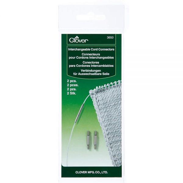 Clover Needlecraft 3650 교체가능한 코드 커넥터 실버 그레이 7.25x2.75x0.75인치