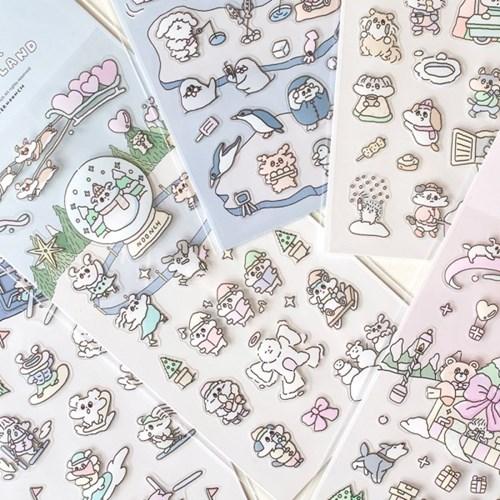 윈터 눈치랜드 스티커 올인원팩