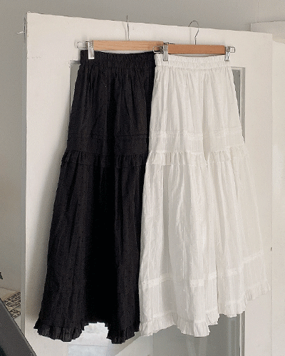 소솔마켓 [단독][4천장판매] 샤롯 발레 캉캉 프릴 롱스커트