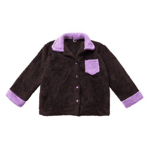 dumble fleece top / purple bear