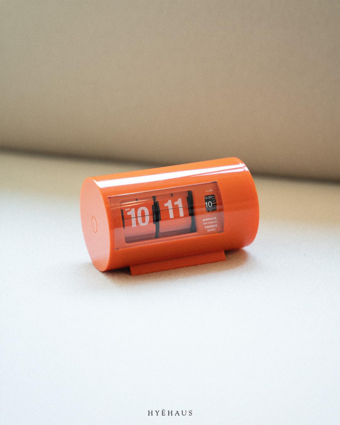 Penco Desk Clock ORANGE