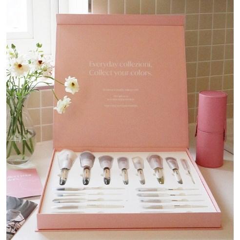 피카소꼴레지오니 메이크업 브러쉬 18종 세트, 1세트, 혼합색상