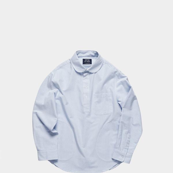 Stripe Pull-over Shirts (Light Blue)