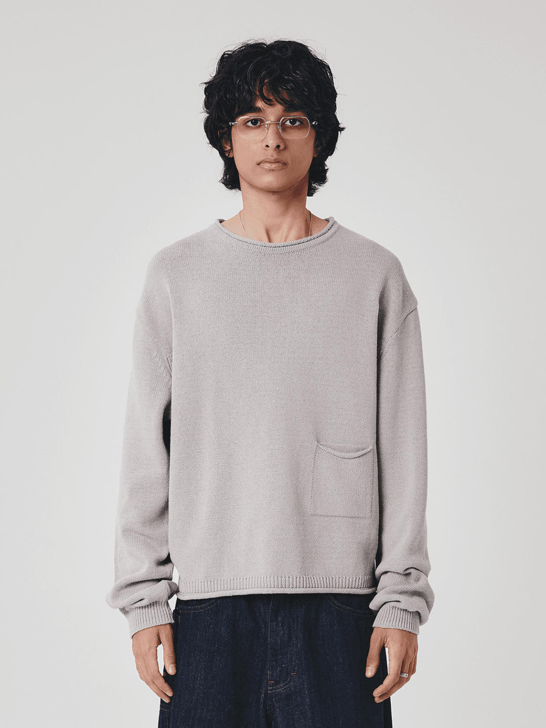 (2/24 예약배송) Curtis Pocket Knit [Gray]