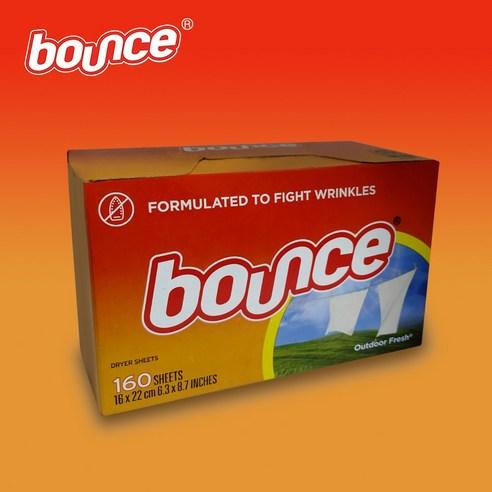 바운스 건조기 드라이시트 아웃도어후레쉬 160매 1개 - 시트섬유유연제 | 쿠팡