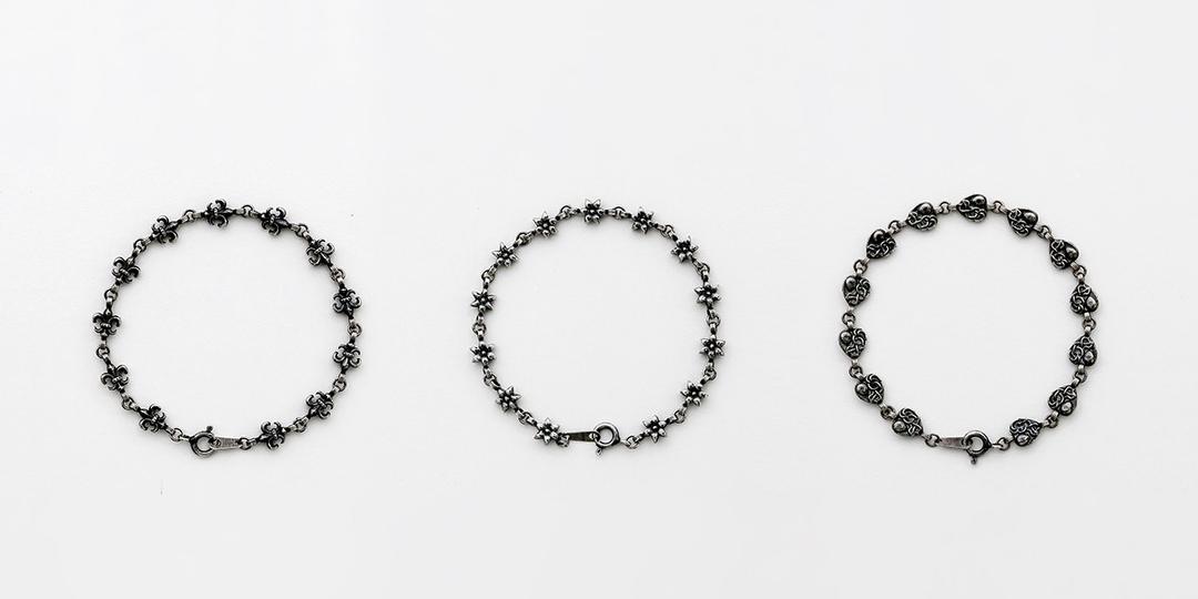 925 Silver Antique Black Charm Link Bracelet