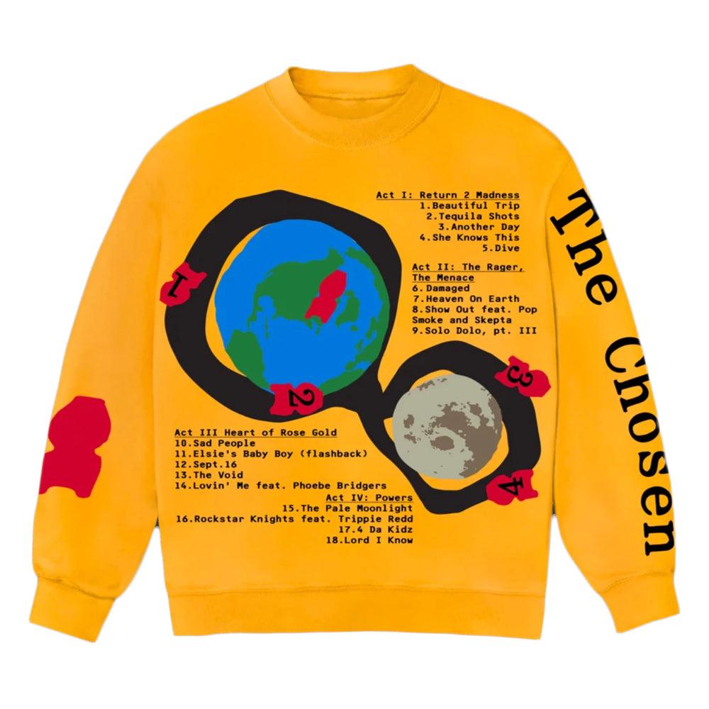 Kid Cudi CPFM For MOTM III Beautiful Trip Crewneck Yellow - S