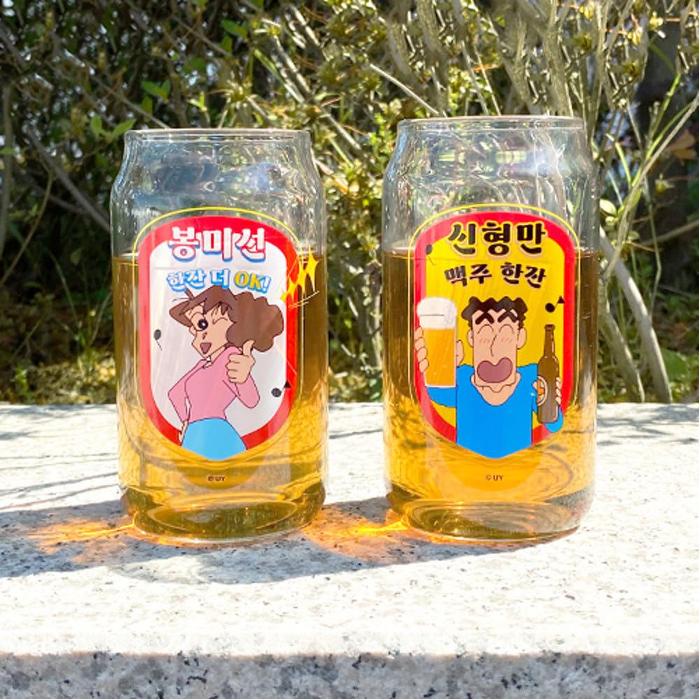 짱구는못말려 글라스컵2P세트_형만&미선