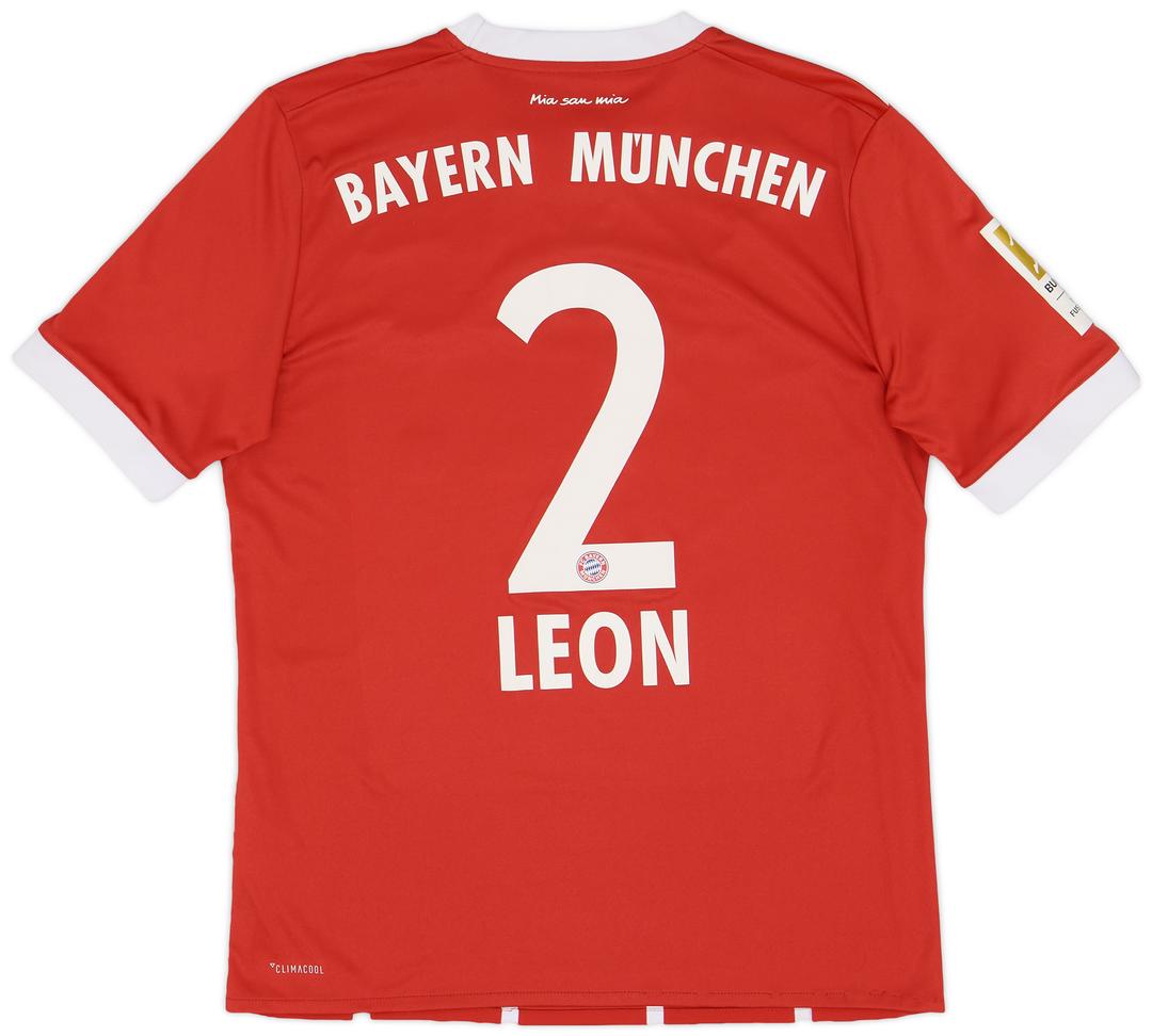 2017-18 Bayern Munich Home Shirt Leon #2 - 8/10 - (XL.Boys)