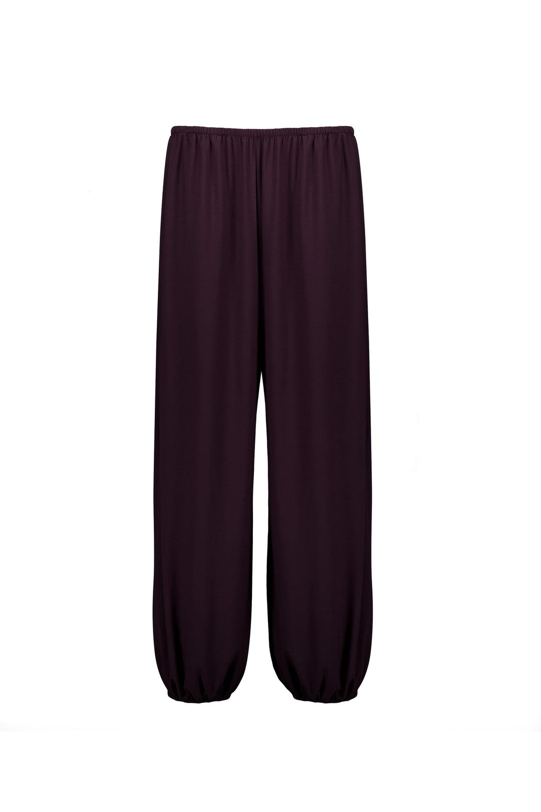 SHIRRED WAIST PANTS (BROWN)