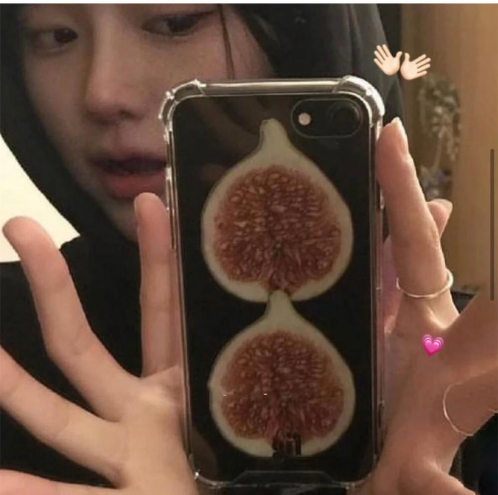 달달한 무화과 아이폰 케이스 투명