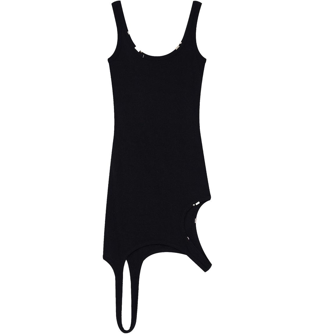 Asymmetric dress (Black)