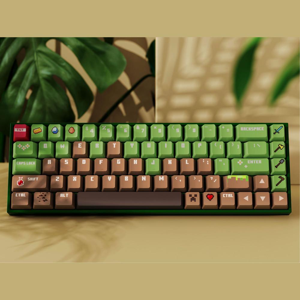 Aihey [ 마인크래프트 ] 체리 프로파일 PBT 승화 키캡 [관부가세포함]