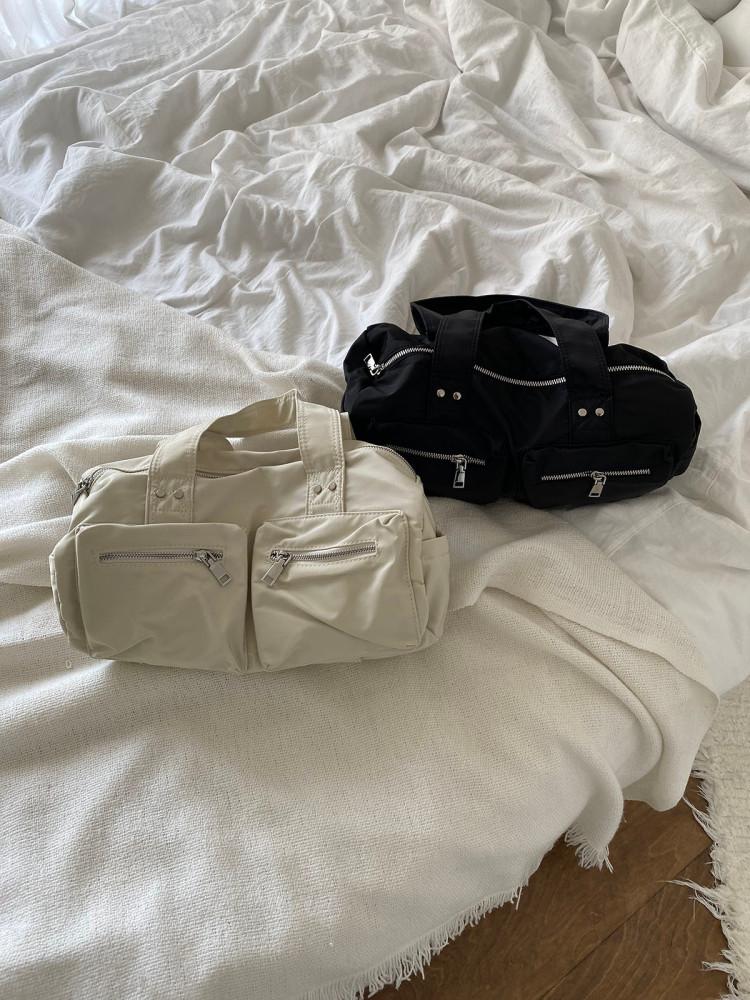 [미엔느] 나일론 포켓 숄더백 (2col)