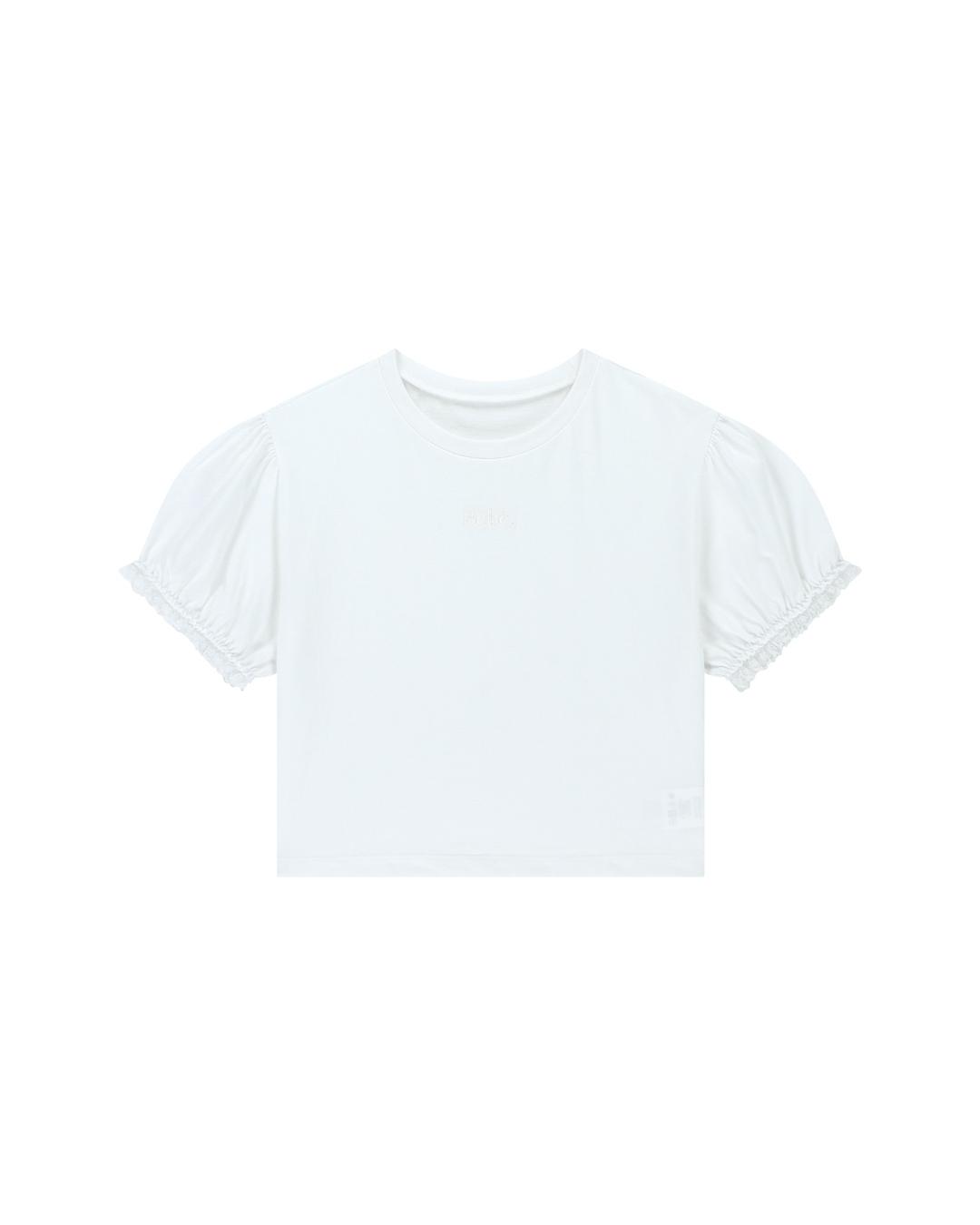 Bébé Lace Puff T-shirts [WHITE]