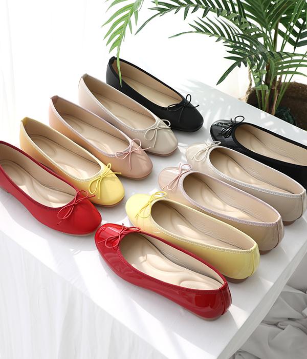 [라스트찬스]기절쿠션 리본 플랫(1.5cm)