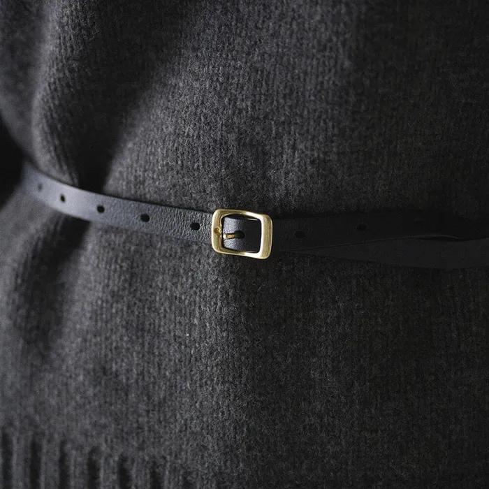 BASIC SLIM BELT_BK
