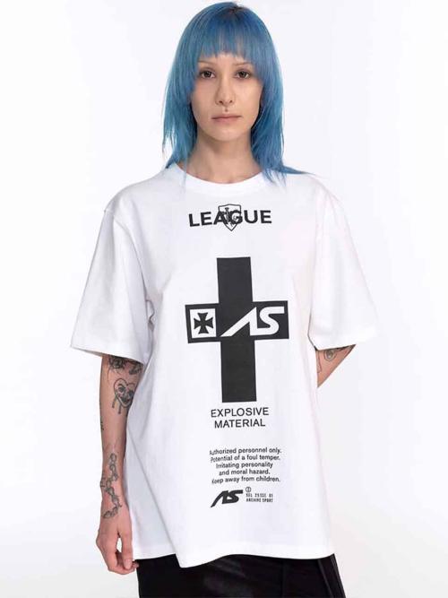 LEAGUE OVERSIZED T-SHIRT (WHITE)