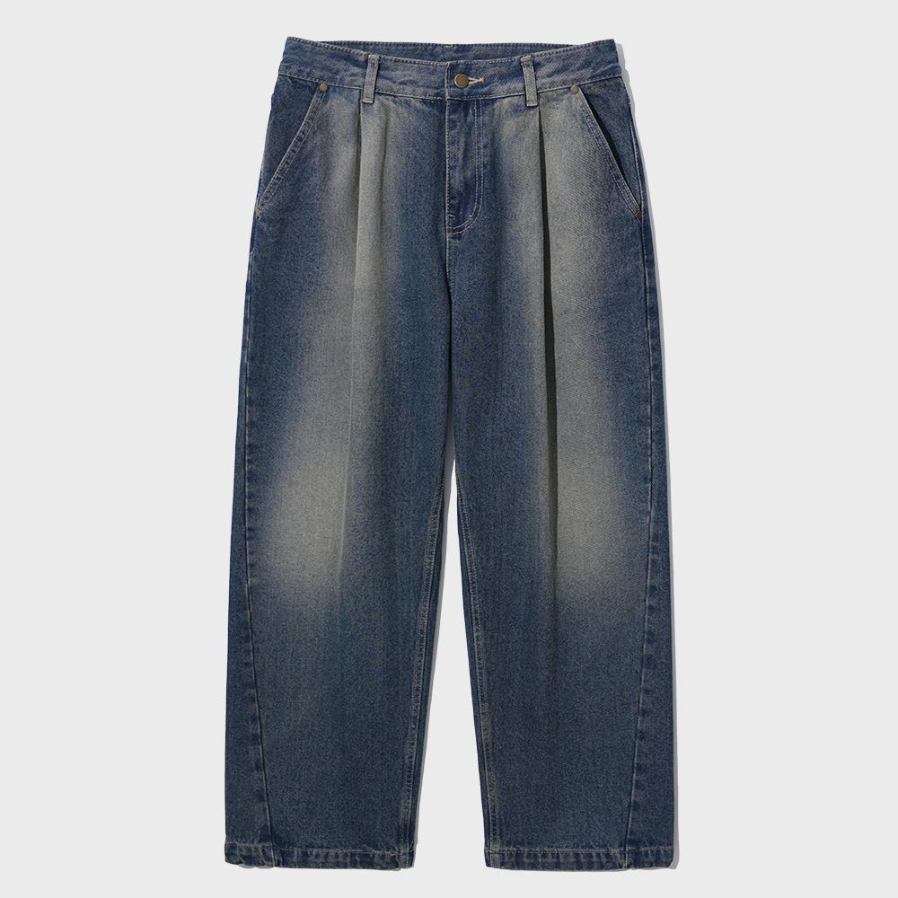 [데님특가][제멋]리퀴드 와이드 벌룬 데님팬츠 SOLP2460