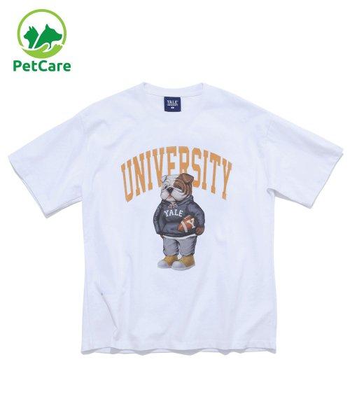 UNIVERSITY HANDSOME DAN TEE WHITE/ORANGE