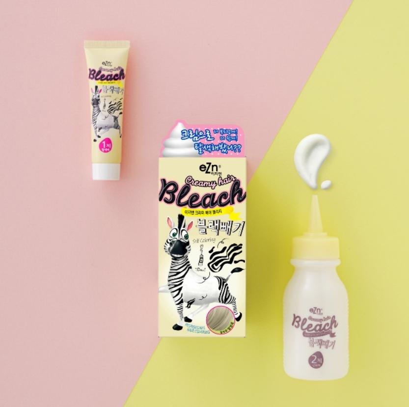 이지엔 크리미 헤어블리치 블랙빼기