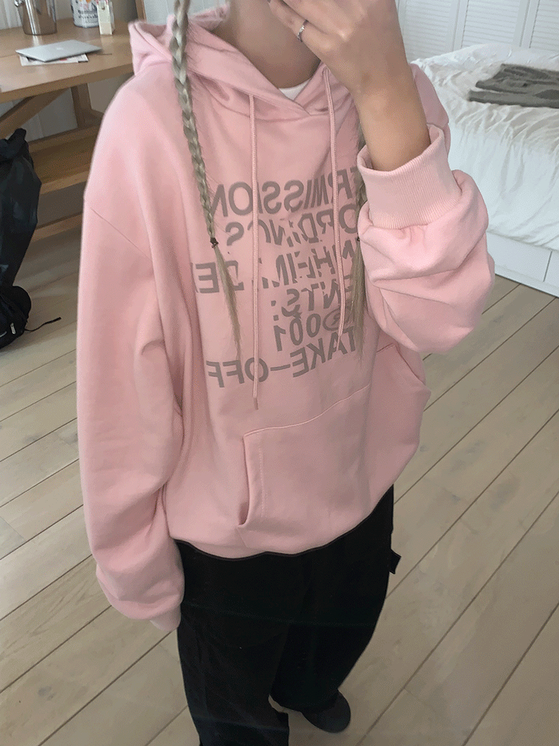 Vintage lettering hoodie (3 color)