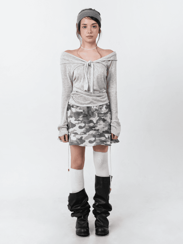 (4/28 예약배송 추가 5% 할인)Nomad Rope Cargo Skirt