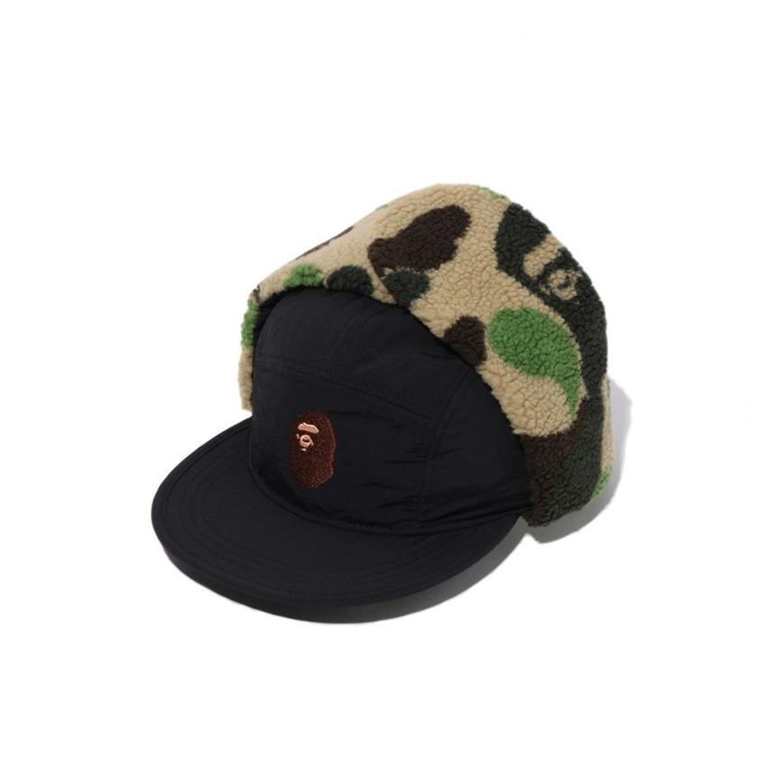 베이프 ABC 카모 퍼피 플라이트 캡 ABC CAMO PUFFY FLIGHT CAP