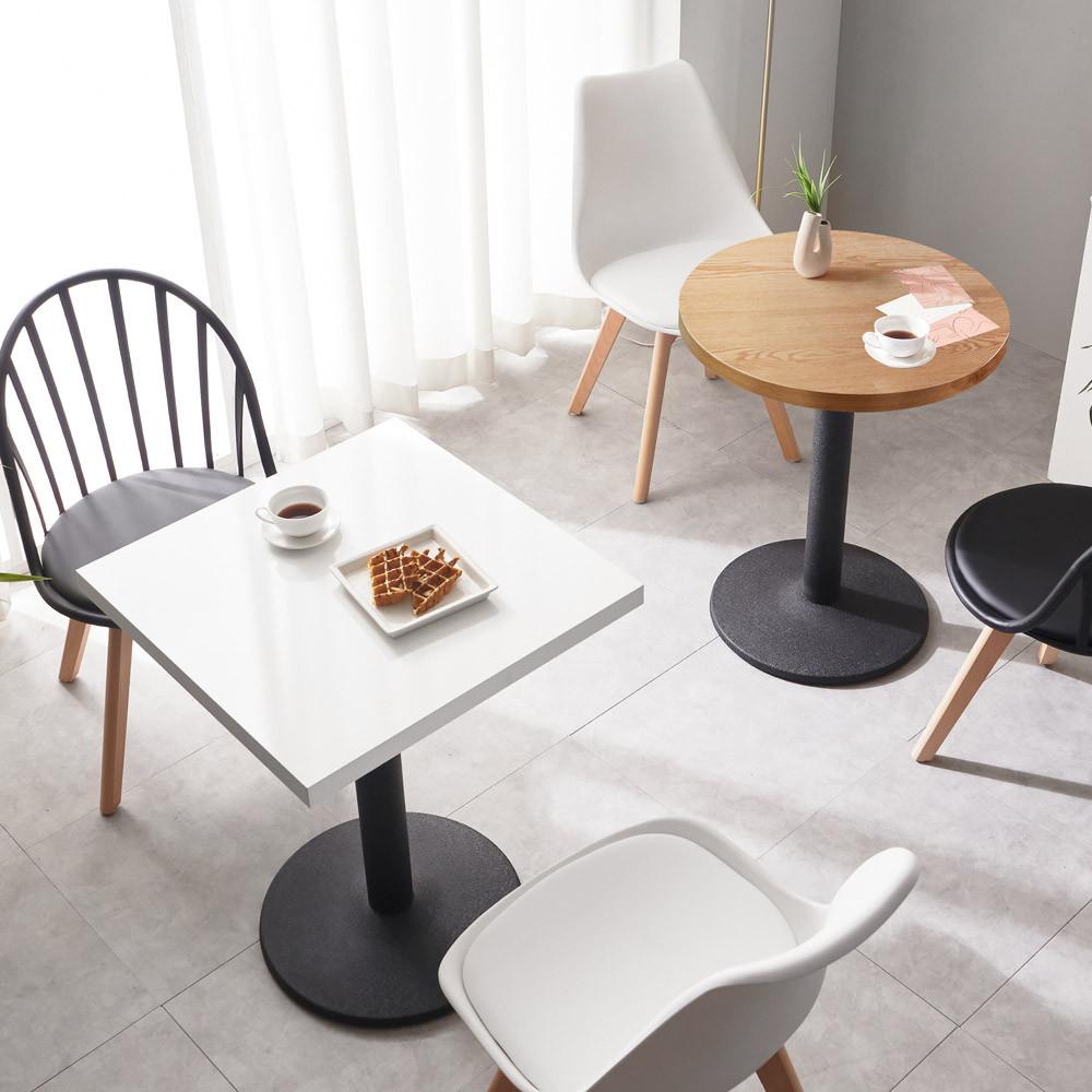 스퀘어 티테이블 500 카페테이블 원형테이블 2인식탁