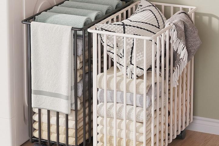 아이위크 좁은공간 틈새 세탁바구니