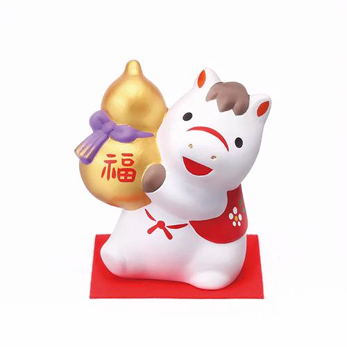 야쿠시가마 2026년 말의 해 복 도자기 장식