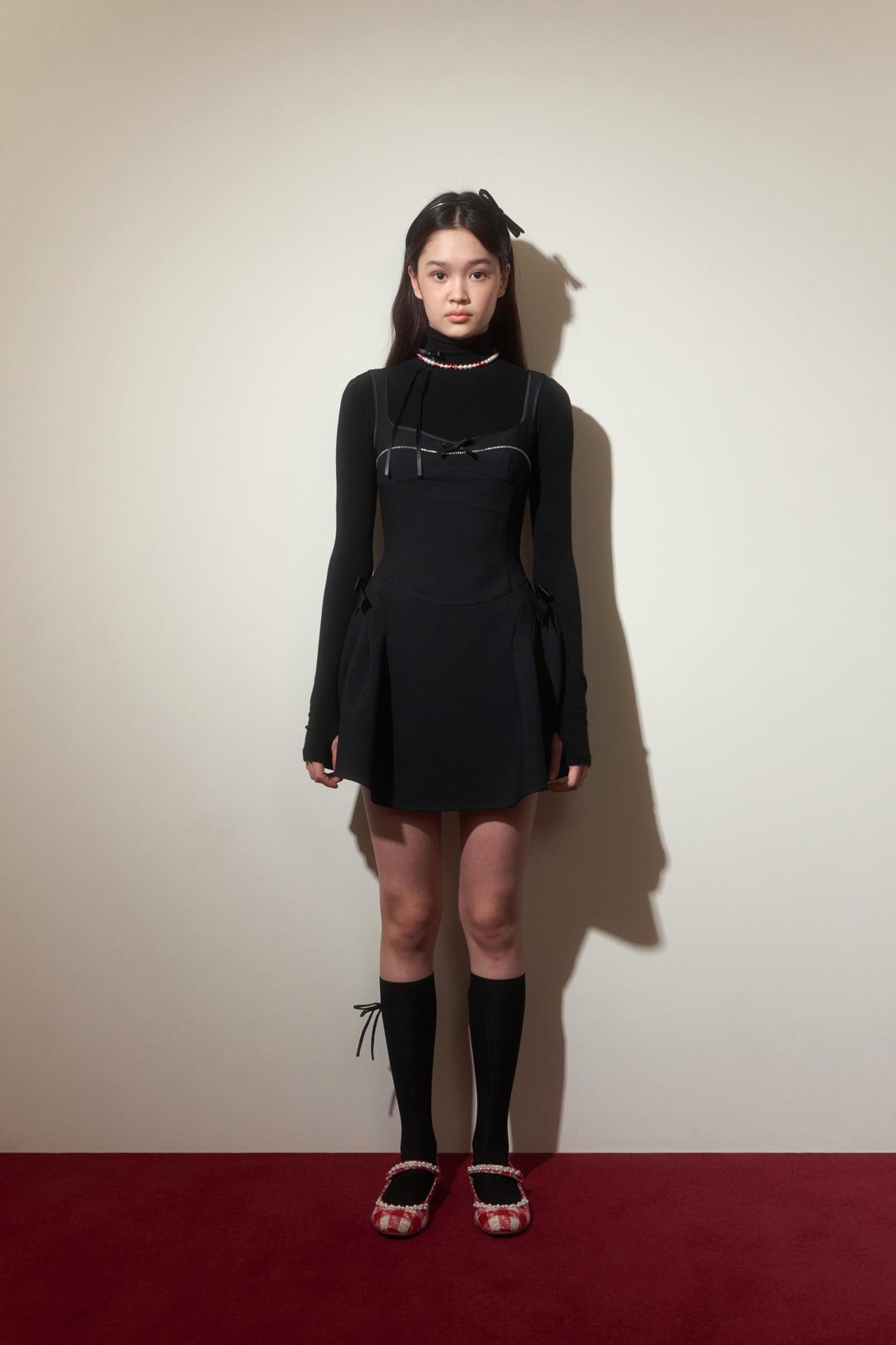 Ribbon Little Black Dress