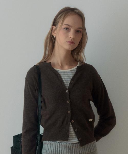 ENTE BASIC CARDIGAN_BROWN