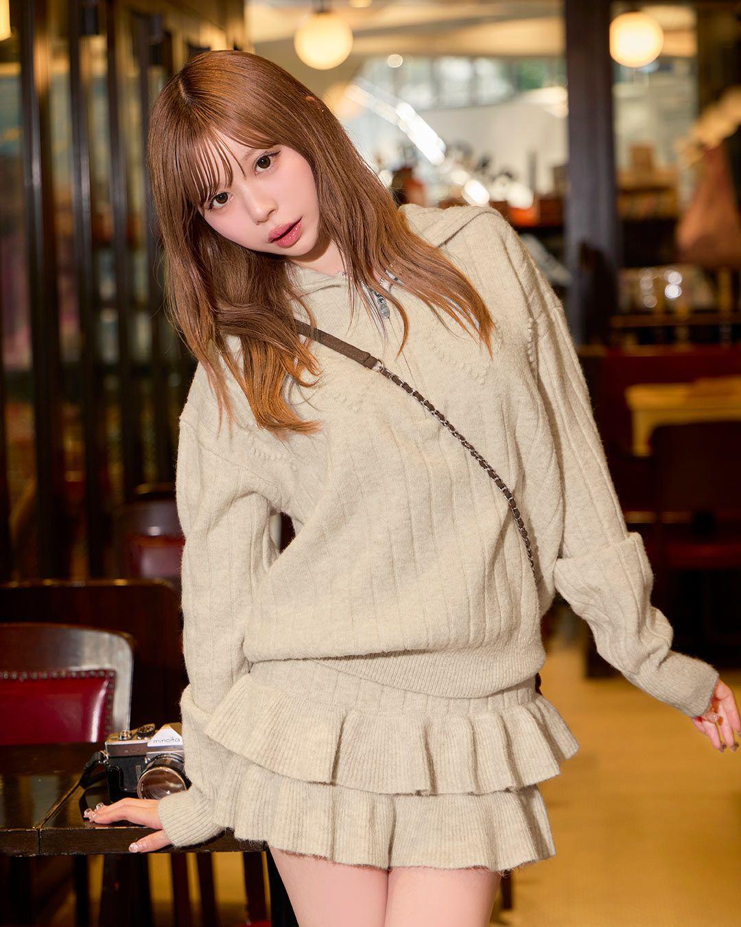 ハートニットセットアップ ベージュ | ファッション通販＆メディアMyColor ～マイカラー～