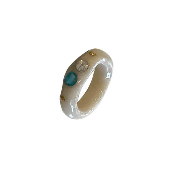 [viviflo] point ring(mint collection)_05 / 비비플로 포인트링 민트시리즈 05