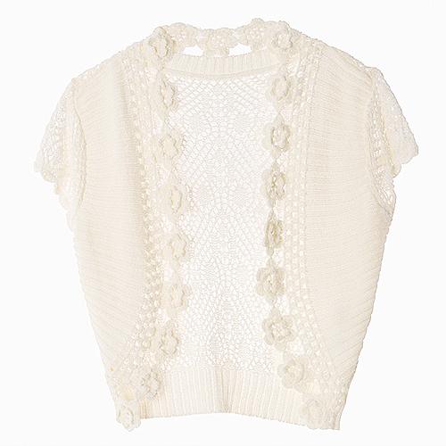 JPN플라워 니팅 볼레로