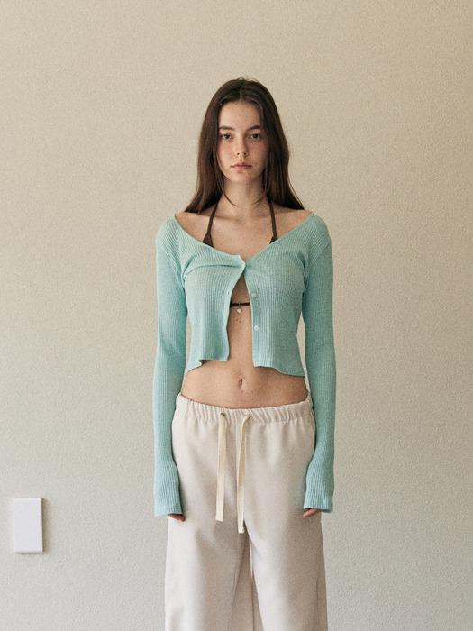 Nui v-neck cover-up  cardigan_mint sorbet