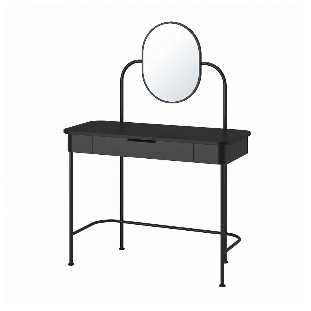 GRÅFJÄLLET 그로피엘레트 화장대 - 앤트러싸이트 100x42 cm