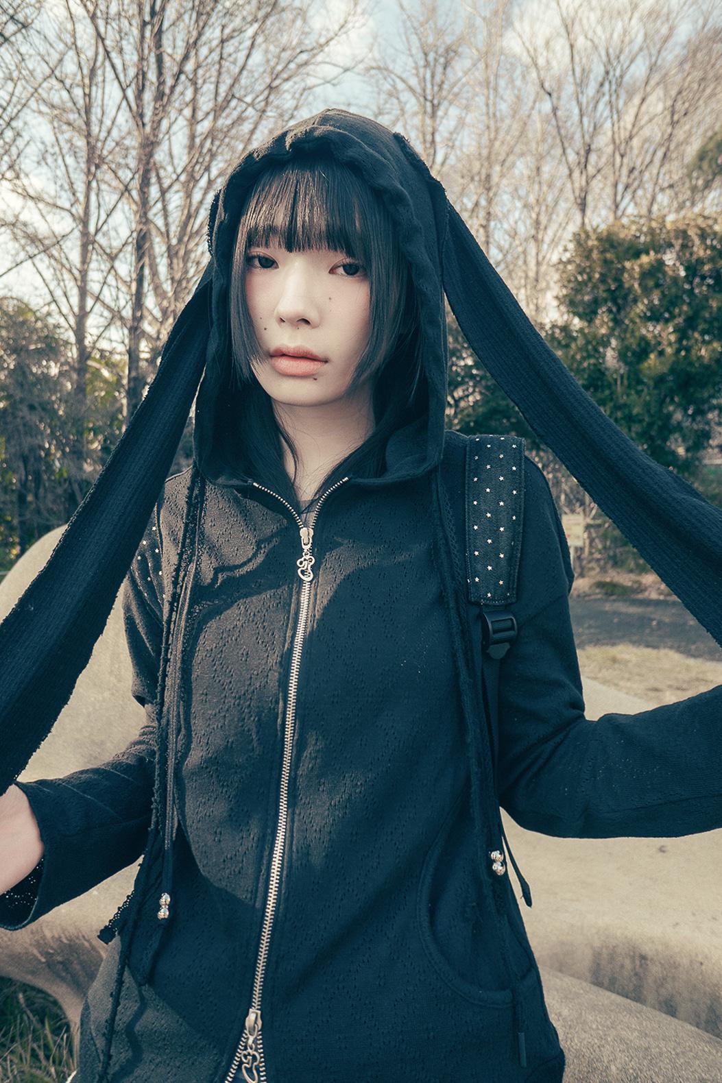 Togging hoodie zip-up (Black)