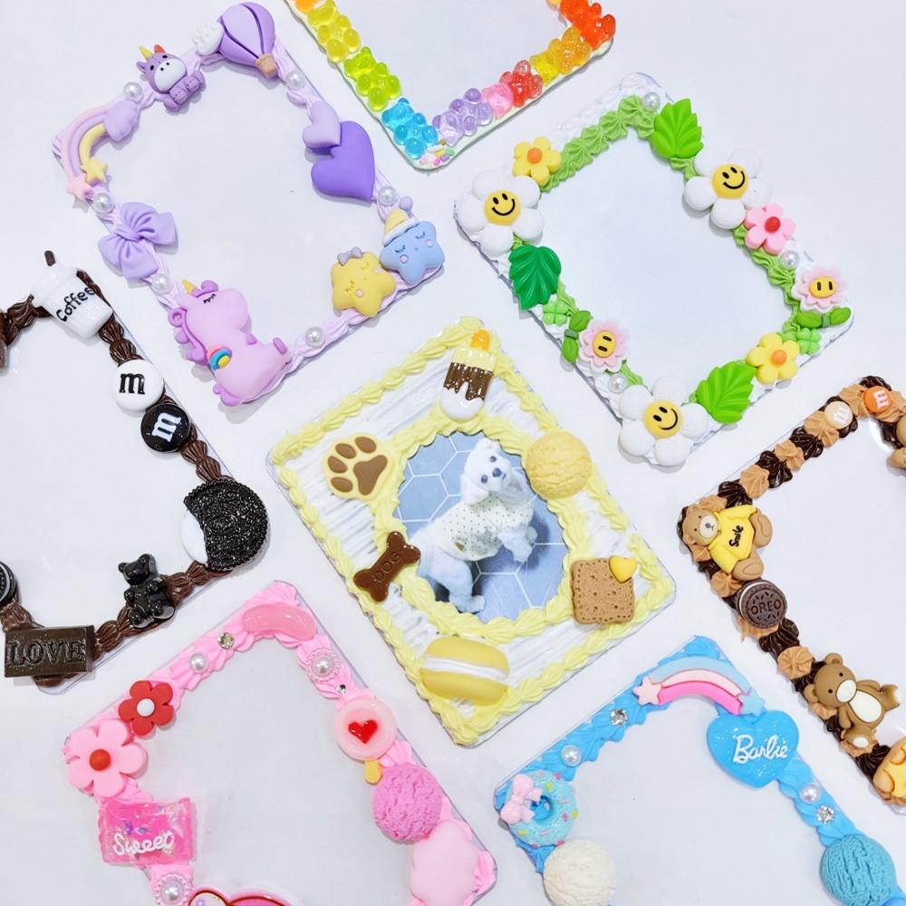 탑로더만들기 탑꾸세트 데코덴파츠 포카홀더 사진꾸미기 포토카드만들기 생크림재료 DIY키트