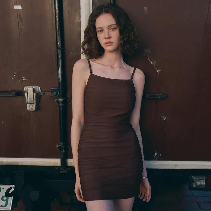 셔링 슬리브리스 모노키니 MDSW003_3 Colors