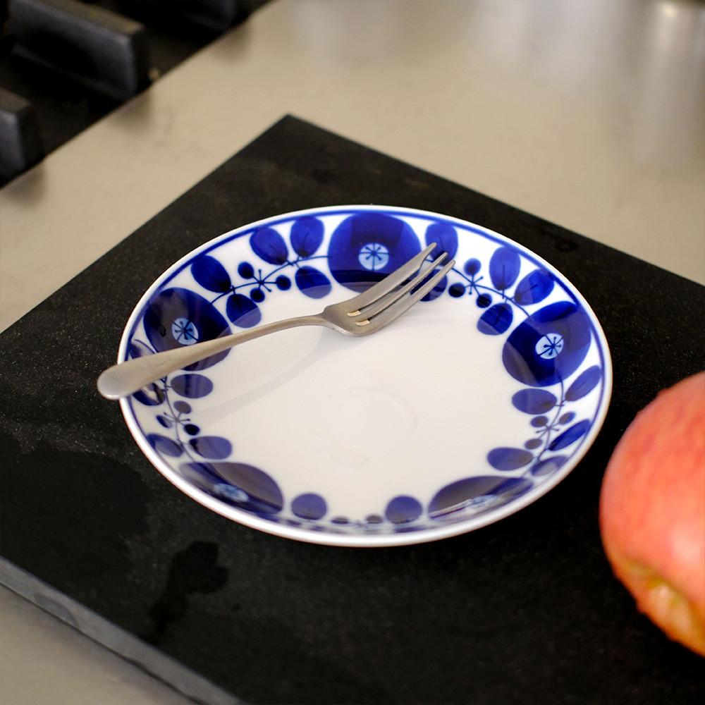 하쿠산 HAKUSAN 블룸 원형 접시 S 16.5cm / 디저트 찬기 플레이트